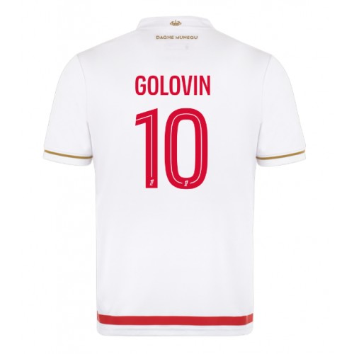 Moški Nogometni dresi AS Monaco Aleksandr Golovin #10 Domači 2025-26 Kratek Rokav